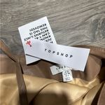 Topshop  Tan Faux Leather Halter Top 6 NWT Photo 2