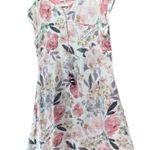 Linen and Linens Vrijesh Dress Women L White Pink Floral A Line Midi Euro Summer Size L Photo 1