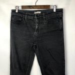 Free People Black High Rise Jasper Cropped Ankle Straight Jeans 28 Photo 5