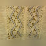 Adrienne Vittadini  NWT Boho Yellow Embroidered Lurex Short Sleeves Top Size L‎ Photo 4