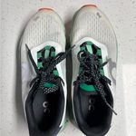 On Running cloudmonster women’s green orange navy White Size 6.5 Photo 6
