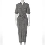 LK Bennett L.K.Bennet London Lorenna Silk Black / White Printed Jumpsuit Size 12 Photo 6