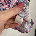 J.Jill Love Linen Size M Shirt Top Purple Pink Paisley Print Casual Photo 4