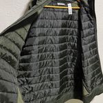 Reebok  olive green quilted full zip hooded jacket men's XL‎ Photo 7