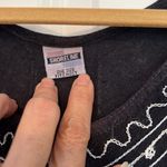 Shoreline  Black print with embroidery one size fits most dress or swim coverup Photo 1