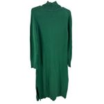 Free Assembly green mock neck midi sweater dress XL soft holiday winter modest Photo 1