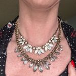 Set of two chunky rhinestone choker necklaces Gold Photo 0