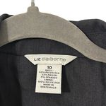 Liz Claiborne Gray Blazer Suit Jacket Coat Business Casual Women’s Medium 10 Fit Photo 2