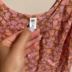 BP NWT Nordstrom Button Front Allison Dress Tan Pink Floral- Size Medium Photo 4