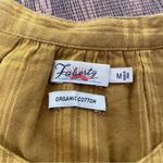 Faherty Harper Plaid Button Down Top Blouson Sleeves Ruffled Cuffs - Size Medium Photo 6