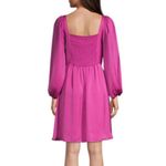 Kobi Halperin Stavy Pleated Smocked Mini Dress Satin Square Neck Size Small Pink Photo 7