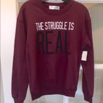 Wound Up Comfy Lightweight Sweatshirt The Struggle is Real Photo 11