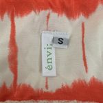 Envi Orange & White Tie Dye / Tribal Print Strapless Maxi Dress Size Small Photo 3