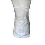 Amanda Uprichard Teyana Dress in White Medium New Womens Denim strapless Mini Photo 5