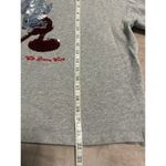 Disney  Parks Crewneck Sweatshirt Small Sequin Mickey Mouse Gray Pullover Cropped Photo 7