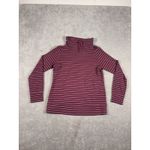 LL Bean Ultrasoft Sweats Funnelneck Pullover Women S Pink Stripe Casual Comfy ** Photo 2