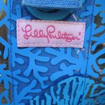 Lilly Pulitzer Large PVS Seashell Print Tote Beach Bag Photo 13