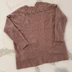 American Eagle Slouchy Marled Open Front Cardigan Sweater Women's Medium Pink Photo 5