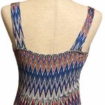 Loveappella  sleeveless maxi dress zigzag vee MP‎ long summer sundress beachy Photo 4