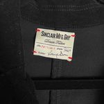 Sinclair Mfg Grp Womens Black Velvet Style 2 Button Notched Label Blazer Size 4 Photo 3