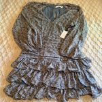 ASTR The Label Floral Blue Dress with Ruffle Hem Size L Photo 5