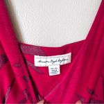 American Eagle V Neck Pink Floral Sleeveless Dress Size Medium Photo 3