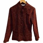 Orvis  maroon fabric covered button S blazer. Photo 0