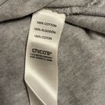 Chico's Weekends by Chico’s Palm Foil Harlow Scoop Neck Tee – Size 2 (L/XL) Photo 3