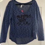 Hang Ten  Long Sleeve Sheer Knit Slouched Top “Sand Surf Soul Classic Surfer Sz L Photo 0