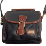 BRUNO LORELLI, Black & Brown Crossbody, handbag/purse. 9X3X9, magnetic closure, Photo 0