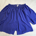 Ariella Arielle blue textured off shoulder top Photo 0