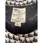 Anthropologie  Tulle Tweed Blazer Fitted‎ Jacket Blazer Lined Women’s Size Large Photo 3