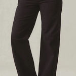 American Giant Women's Wide Leg Pant Size 10 Made In USA Black Photo 0