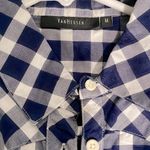 Van Heusen Van Huesen short sleeve checked fitted shirt in navy NWOT Photo 2