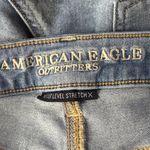 American Eagle  SZ 4 Shortie Jean Shorts Distressed Frayed Hems Stretch Low-Rise Photo 5