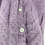 Flax  Purple Linen Button Down Shirt Photo 1