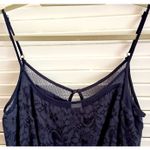 Hollister  Navy Lace Babydoll Romper Y2K Juniors Large Lined Floral Cottagecore Photo 3