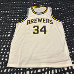 ESPN vintage mlb jersey brewers and bucks White Size XL Photo 0