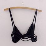 Aila Blue  Bikini Top Swimwear Strappy Tie Front Knot Suit Photo 2