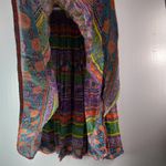 LeMieux M Cotton Boho Fish Maxi Skirt Orange Size M Photo 1