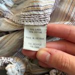 Women's Striped Linen Cotton‎ Shorts Multicolor Size XL Tan Photo 5