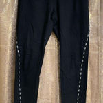 PINK - Victoria's Secret  Black White Rhinestone Yoga Leggings, M Photo 0