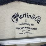 Lucky Brand  Blue and White Graphic Tee Photo 1