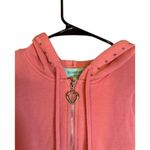 Silver Wear Pink Long Sleeve Hooded Studded Trim Sweat Jacket Women Sz L Size L Photo 3