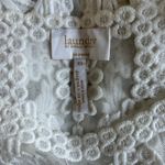 Laundry by Shelli Segal ‎ Sleeveless Top Floral Size XS Sheer Overlay White Boho Photo 4