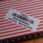 Red, White, and Blue Agate And Hematite Stainless Steel Bracelet Photo 10