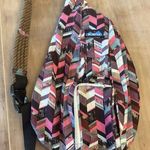 KAVU  Rope Sling Bag Womens One Size Chevron Print Travel Outdoors Pockets Backpa Photo 0