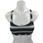 Lululemon Free To Be Wild Black Striped Sleeveless Strappy Sports Bra Crop Top 4 Photo 0