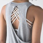 Lululemon Heathered Light Gray Cruiser Tank Photo 4