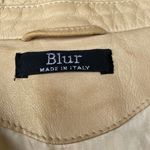 Blur Italy Lambskin Golden Tan Jacket Blazer Photo 2